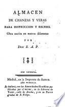 Almacén de chanzas y veras para instrucción y recreo