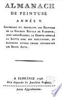 ALMANACH DE PEINTURE ANNÉE V.