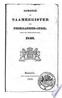 Almanak van Nederlandsch-Indië voor het jaar ....