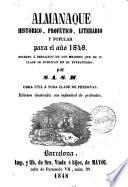 Almanaque histórico, profético, literario y popular para el año 1848