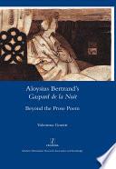 Aloysius Bertrand’s Gaspard de la Nuit Beyond the Prose Poem
