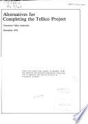 Alternatives for Completing the Tellico Project