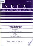 American Book Publishing Record