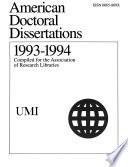 American Doctoral Dissertations
