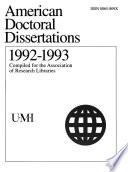 American Doctoral Dissertations