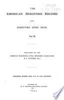 American Hereford Record and Hereford Herd Book