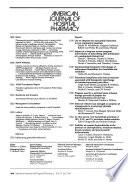 American Journal of Hospital Pharmacy