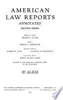 American law reports annotated