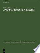 Amerikanistische Miszellen