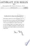 Amtsblatt für Berlin