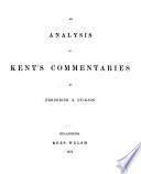 An Analysis of Kent's Commentaries