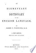An Elementary Dictionary of the English Language