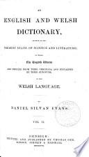 An English and Welsh Dictionary