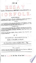 An Essay Towards a Topographical History of the County of Norfolk