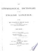 An Etymological Dictionary of the English Language