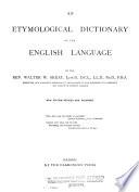 An Etymological Dictionary of the English Language