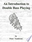 An Introduction to Double Bass Playing