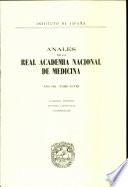 Analas de la Real Academia Nacional de Medicina