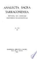Analecta sacra Tarraconensia