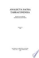 Analecta sacra Tarraconensia