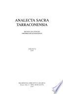 Analecta sacra Tarraconensia