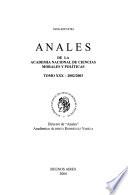 Anales - Academia Nacional de Ciencias Morales y Políticas