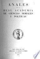 Anales - Academia Nacional de Ciencias Morales y Políticas