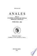 Anales - Academia Nacional de Ciencias Morales y Políticas