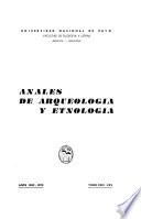 Anales de arqueología y etnología
