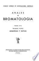 Anales de bromatología
