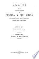 Anales de física y química