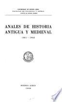 Anales de historia antigua y medieval