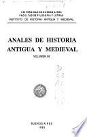 Anales de historia antigua y medieval