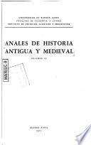 Anales de historia antigua y medieval