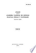 Anales de la Academia Nacional de Ciencias Exactas, Físicas y Naturales de Buenos Aires