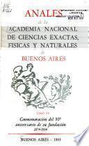 Anales de la Academia Nacional de Ciencias Exactas, Físicas y Naturales de Buenos Aires