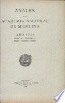 Anales de la Academia Nacional de Medicina - 1934 - Tomo LIV - Cuaderno 1