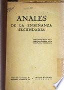 Anales de la enseñanza secundaria