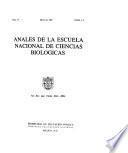 Anales de la Escuela nacional de ciencias biológicas
