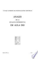 Anales de la Estación Experimental de Aula Dei