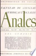 Anales de la facultad de Ciencias juridicas y sociales Vol III
