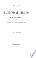 Anales de la Facultad de Derecho y Ciencias Sociales