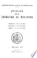 Anales de la Facultad de Medicina