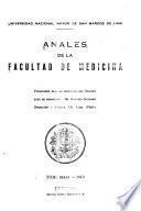 Anales de la Facultad de Medicina