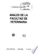 Anales de la Facultad de Veterinaria