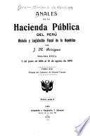 Anales de la hacienda pública del Perú