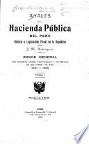 Anales de la hacienda pública del Perú