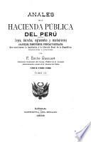 Anales de la hacienda pública del Peru