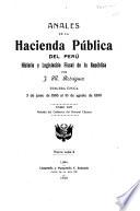 Anales de la hacienda pública del Perú