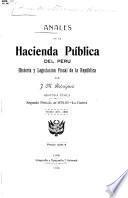 Anales de la hacienda pública del Perú